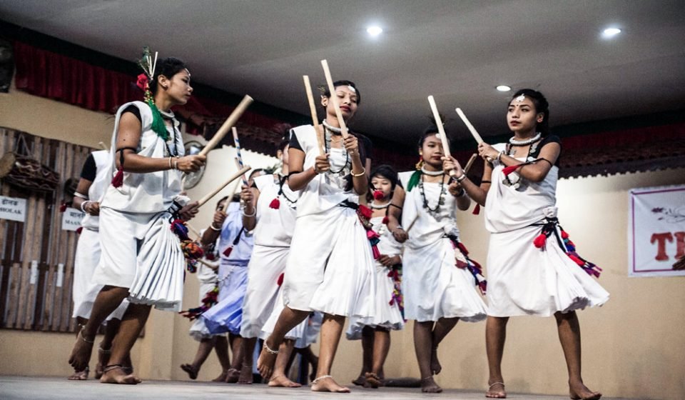 Tharu Cultural Dance in Chitwan