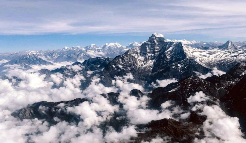 Aerial View Of Himalayas