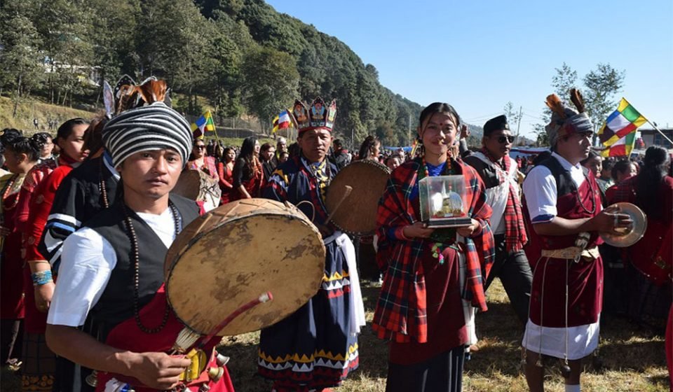 Gurung Men Women in Traditional Attire