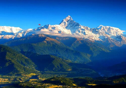 Magnificient Mount Fishtail From Pokhara